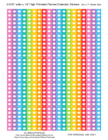 Butterfly To Do List Printable Planner Stickers 1.9" long x 0.375" wide - Rainbow