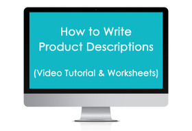 ECOURSE - How to write product descriptions