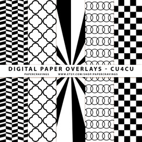 Copy of Digital Paper Overlays - 5 Patterns - 12" x 12" and 8.5 x 11" (Set 14) INSTANT DOWNLOAD 