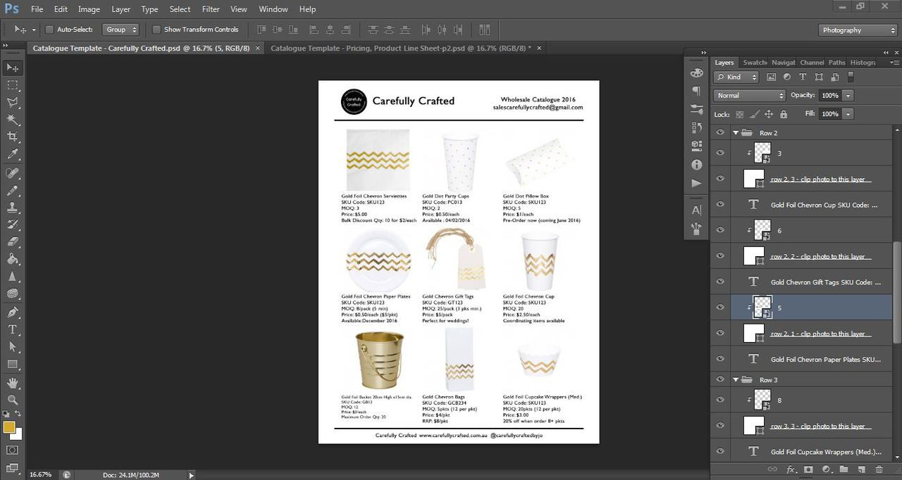 catalogue template for wholesale or retail photoshop template fully customisable instant download