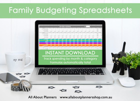 Rainbow Family Budgeting excel spreadsheets 