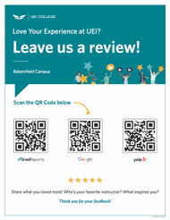 UEIC - Leave A Review -Flyer