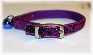Purple Passion Glitter Glamour Cat Collar