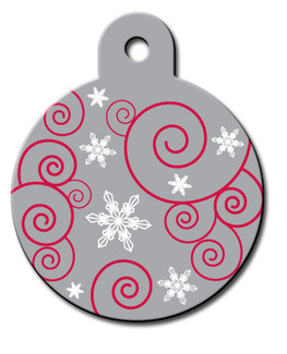 Holiday Swirls Dog ID Tag-Cat ID Tag