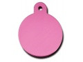 Large Pink Circle Dog ID Tag-Cat ID Tag