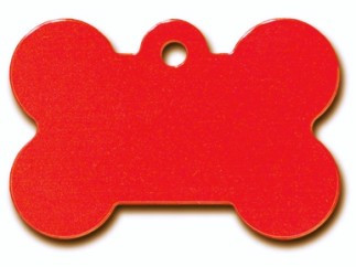 Large Red Bone Dog ID Tag