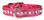 Metallic Smokin Hot Pink Leather and Crystal Dog Collar