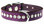 Grape Purple Leather and Crystal Dog Collars