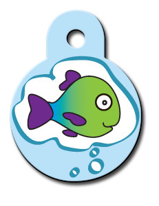 Fish Thoughts Cat ID Tag