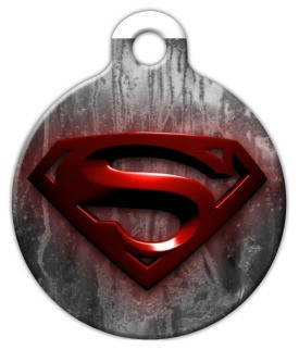 Super Dog ID Tag printed with your pets vital information on the back.