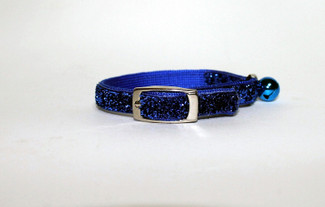 Blue Bayou Glitter Glamour Cat Collar