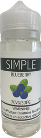 SIMPLE Blueberry eLiquid 120ml bottle