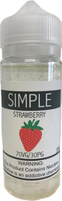 SIMPLE Strawberry eLiquid 120ml bottle