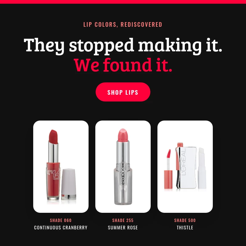 Shop lipstick and lip color