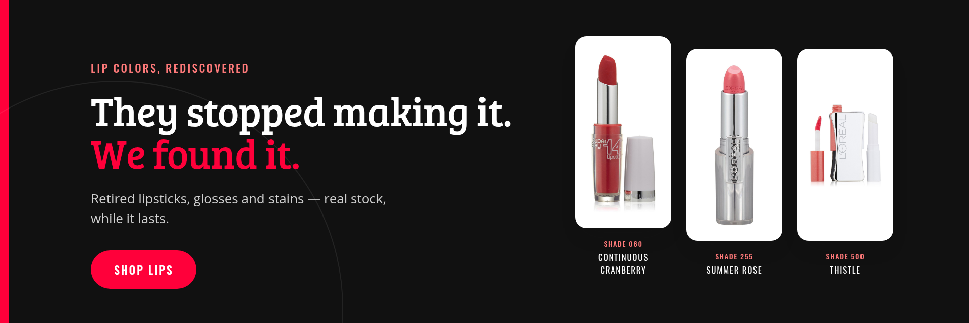 Shop lipstick and lip color