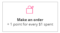 +1 point for every $1 spent