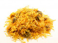 Calendula cut and sifted - more of a yellowish orange this year due to the weather.