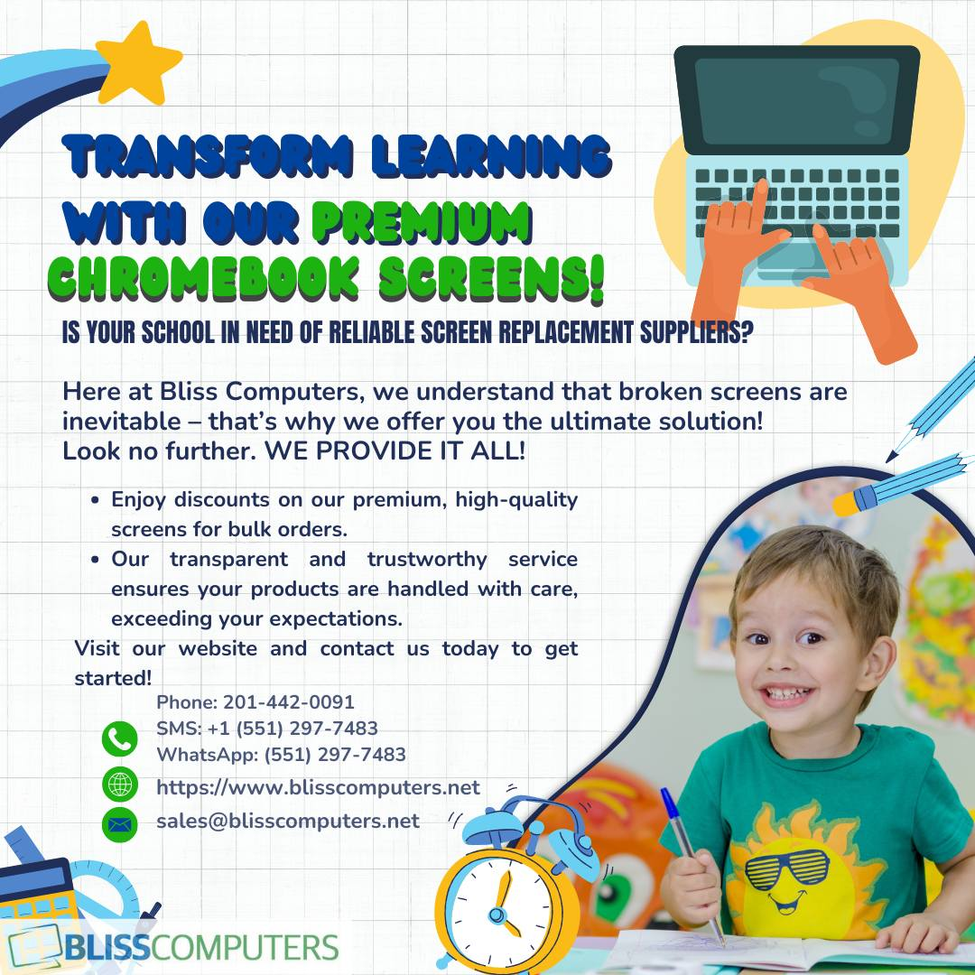 Transform learning with premium Chromebook screens (K12 002) Bliss