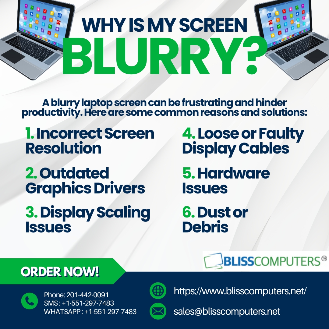 WHY IS MY SCREEN BLURRY? (1560) Bliss Computers