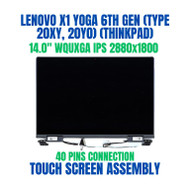 5M11B60023 Lenovo LCD Module 14" WQUXGA Touch Anti-reflection Anti-Smudge IPS w/IR&HD Camera