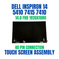 Dell Inspiron 5410 2-in-1 LCD FHD Touch Screen Assembly Blue Silver DC1RR KRCDD