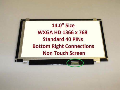 Alienware M14x Replacement LAPTOP LCD Screen 14.0" WXGA HD LED DIODE (40 PIN HD)