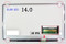 Alienware M14 Laptop Led Lcd Screen 40 Pin B140rtn02.1 Type 14.0" Wxga++