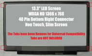 Au Optronics B133xw01 V.4 Side Brackets Replacement LAPTOP LCD Screen 13.3" WXGA HD LED DIODE