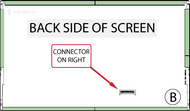 HP Pavilion dv6-1350us 15.6' WXGA HD LED LCD display right connector.