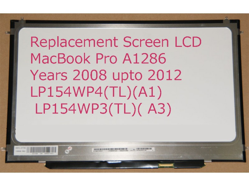 Miffy intelligent digital 15.4 Inch MacBook Pro Unibody Display LCD Screen  for Model: A1286, MB470LL/A & Part Numbers: 661-4837, 661-5295, LP154WP3 /  LP154WP4