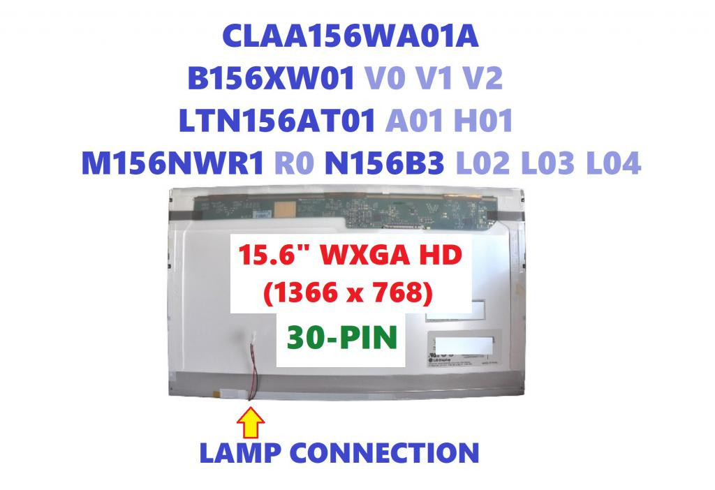 Acer Aspire Ms2253 REPLACEMENT LAPTOP LCD Screen 15.6" WXGA HD Single Lamp