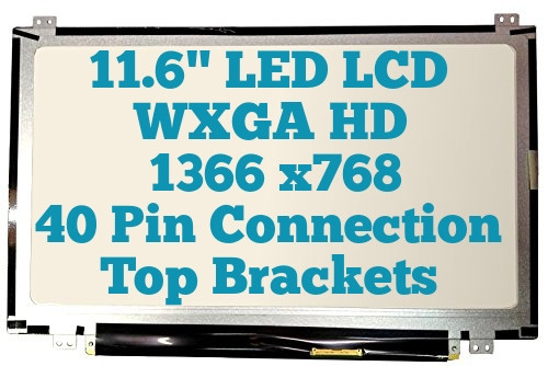 Au Optronics B116xw03 V.2 Top Brackets Replacement LAPTOP LCD Screen 11.6" WXGA HD LED DIODE (WILL NOT WORK SIDE LCD)