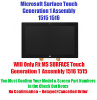 LCD Screen REPLACEMENT Assembly Touch Panel Front Glass Microsoft 1516 first generation