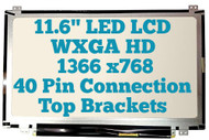 B116XW03 V.2 B116XTN04.0 11.6" LCD LED Screen Laptop Replacement ( Up & Down Brackets )