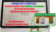 15.6" Touch Digitizer Glass Screen Replacement for Toshiba Satellite P55T-A5118 P55T-A5116 (Non-LCD)