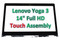 AUO Lenovo Yoga 3 14 5DM0G74715 80JH LCD Touch Screen Digitizer Assembly Bezel