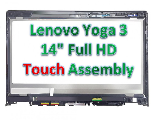 14 inch Touch Laptop FHD LCD Assembly Screen +Digitizer LP140WF3-SPL2 For Lenovo Yoga 3 80JH