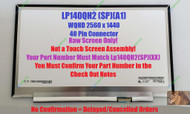 14" LED LCD Screen LG LP140QH2-SPB1 LP140QH2(SP)(B1) WQHD 2560X1440 eDP IPS
