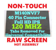 120Hz 14" LCD Screen M140NVF7 R0 1080P FHD eDP 40pins IPS Display Panel Tested