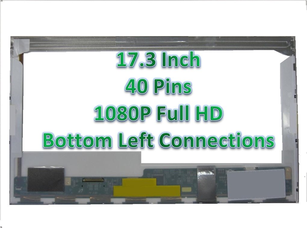 stereoanlæg suge at tiltrække MSI MS-1759 1920x1080 LCD LED Screen 17.3" FHD WUXGA Laptop Display New