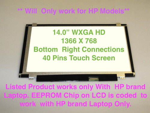 New 14" Hp L14348-001 N140bgn-e42 Touch Led LCD Screen 14.0" Wxga Hd