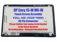 807532-001 HP Envy M6-W103DX M6-W102DX LCD Touch Screen Assembly Bezel FHD 15.6"