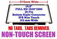 14.0" Laptop LCD Screen N140HCA-EBC 45%NTSC 1080p 30pins NON-TOUCH Display Panel