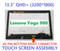 13.3" Lenovo Yoga 900-13ISK 80MK Series 3K Lcd LED Touch Screen + Bezel Assembly