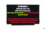 11.6" Touch LCD Screen B116XAK01.2 1366x768 HD eDP 40 pin Touch screen