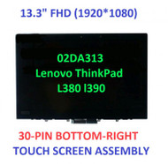 Lenovo ThinkPad L380 13.3" FHD LCD Touch Screen Assembly Bezel Fru 02DA313