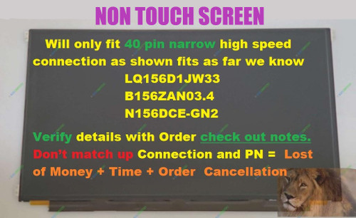 15.6"4K LED LCD Screen Sharp LQ156D1JW33 For Dell 0Y2XND UHD 3480x2160 NONTOUCH