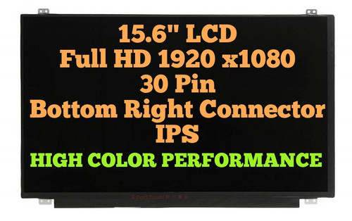 New Generic LCD Display FITS - Dell P/N 4XK13 04XK13 15.6 FHD WUXGA 1080P eDP Slim LED IPS Screen (Substitute Only) Non-Touch