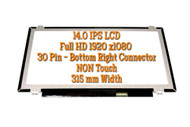 14" 1920x1080 72% IPS eDP 30 Pins LCD LED Screen Display Panel for N140HCE-EN1 Rev. C2 Rev. C1