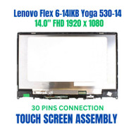 5D10M42862 14" FHD LCD Touch Screen Assembly Lenovo Ideapad Flex 6-14IKB 81EM